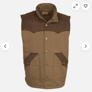 Red Head Ranch Vest Men’s Size M Brown Insulated Western Snap Sleeveless Jacket